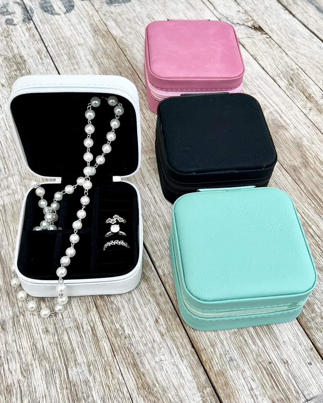 Leather Travel Jewerly Boxes
