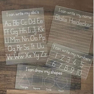 Acrylic TRACING Boards - Early Learning and Practice