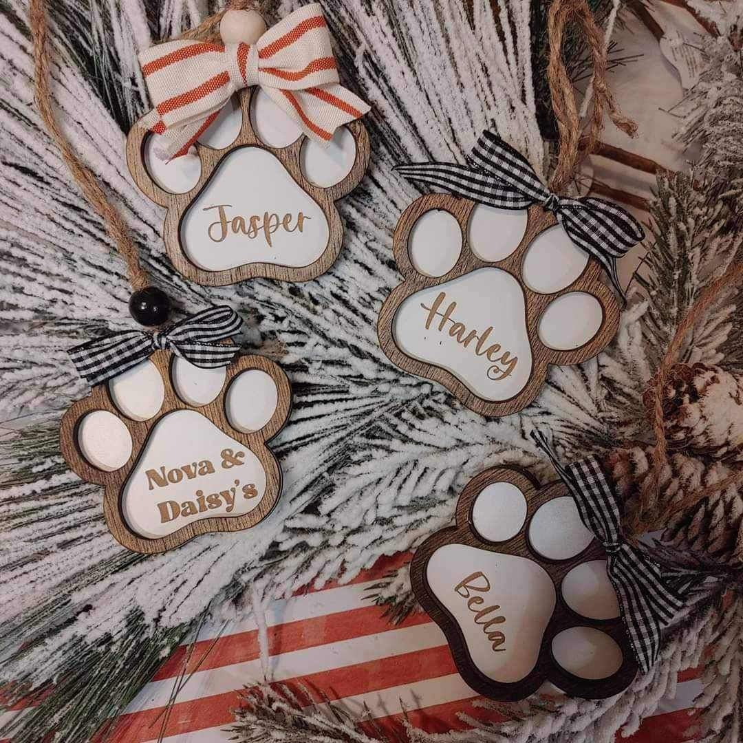 Paw Print Ornament