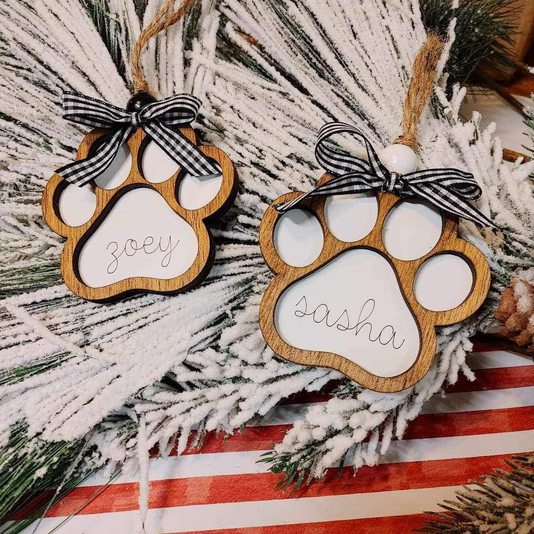 Paw Print Ornament