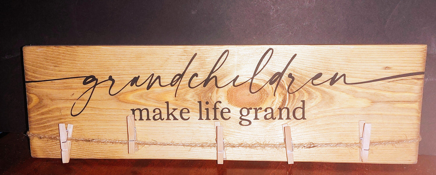 Grandchildren Make Life Grand Brag Board