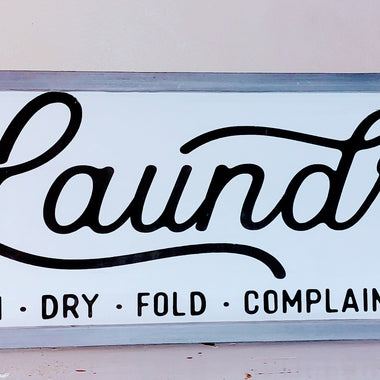 10x36" Large Laundry Sign