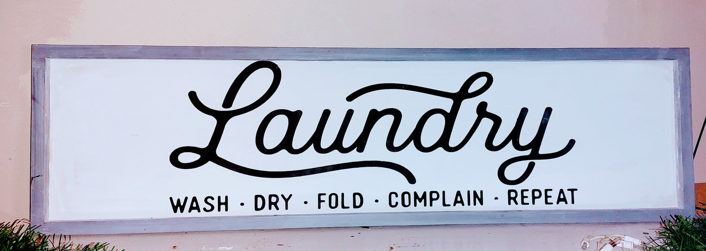 10x36" Large Laundry Sign