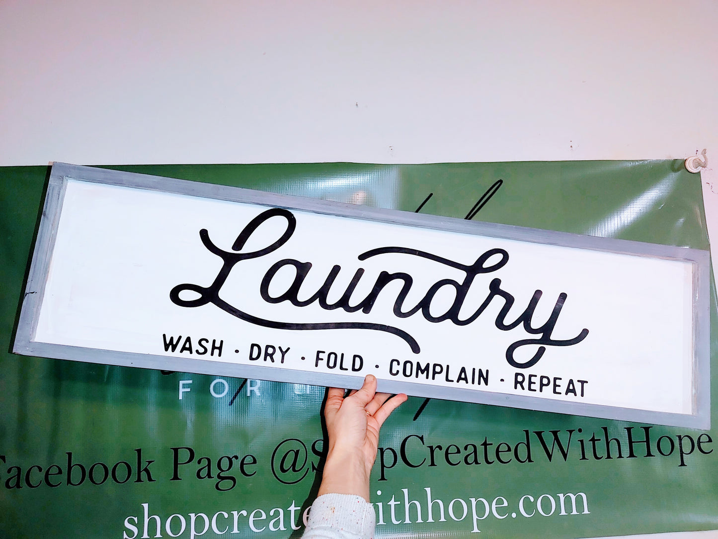 10x36" Large Laundry Sign