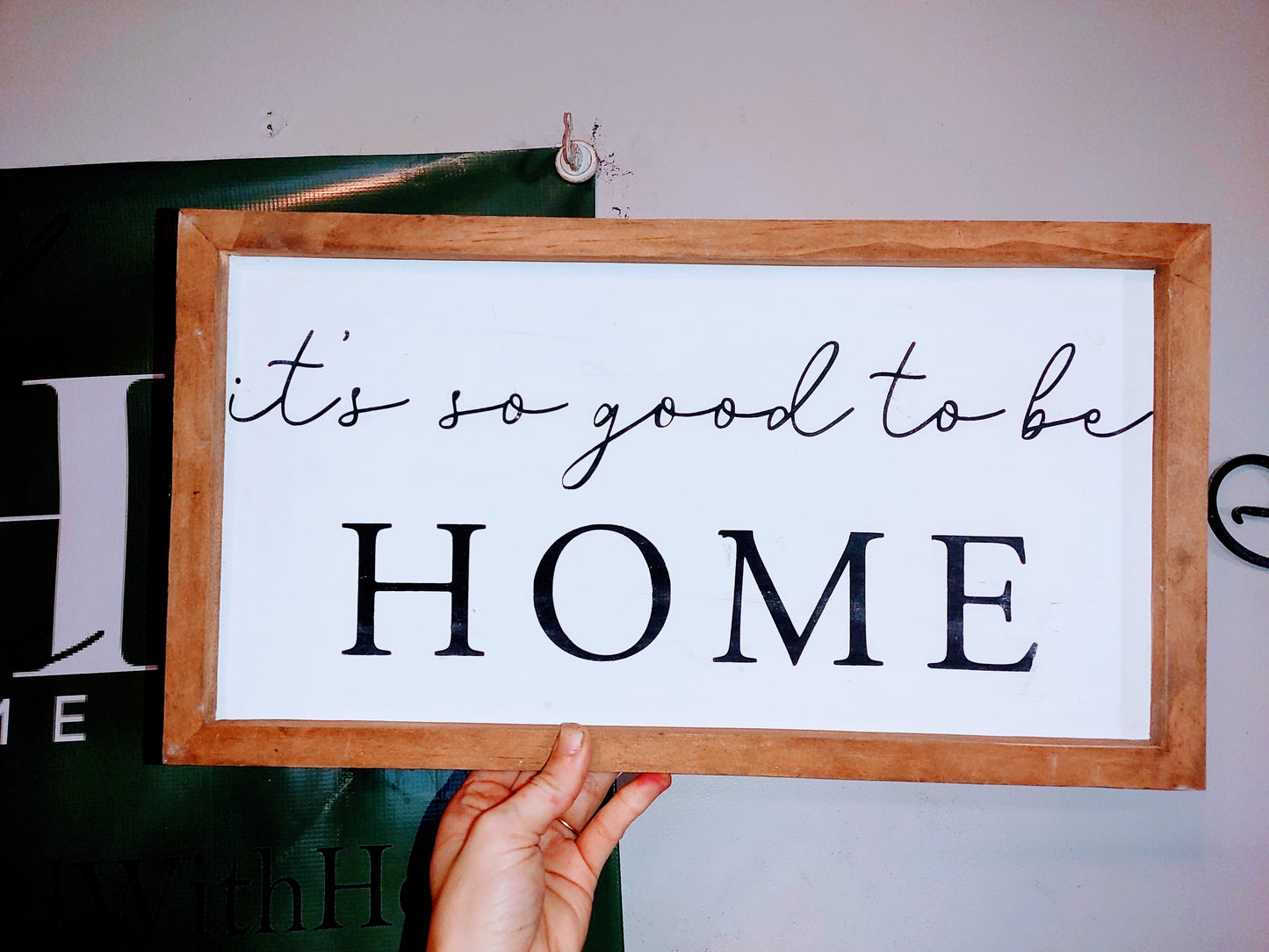 It's so good to be home