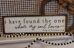 I have found the one my soul loves, song of Solomon scripture Sign