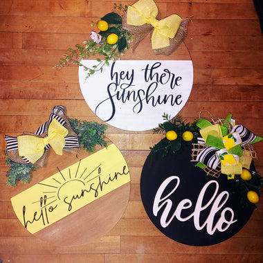 Hey there sunshine - Door Hanger