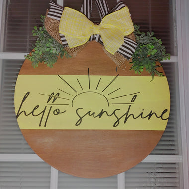 Hello Sunshine Door Hanger