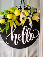 Lemon Themed Door Hanger