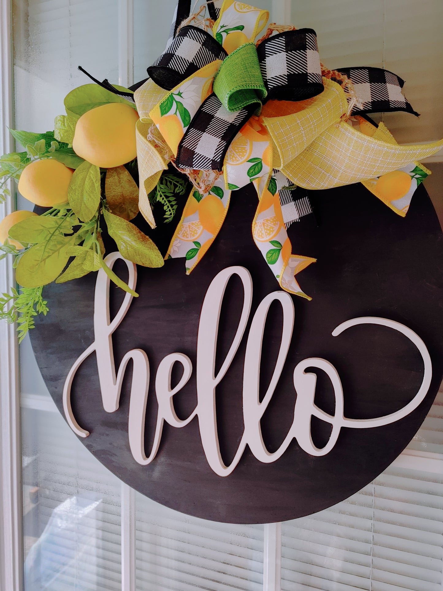Lemon Themed Door Hanger