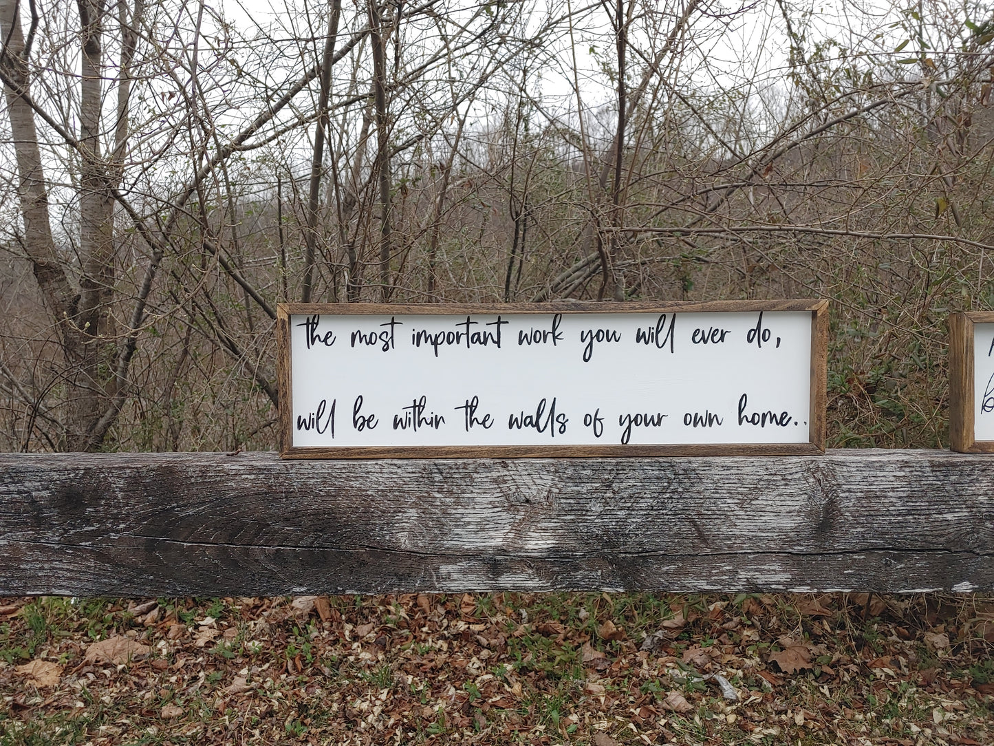 The most important work you will ever do Sign