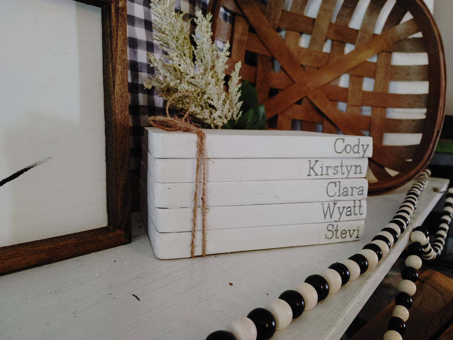 Personalized book stack