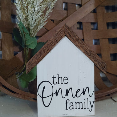 Mini House Shelf Decor with roof