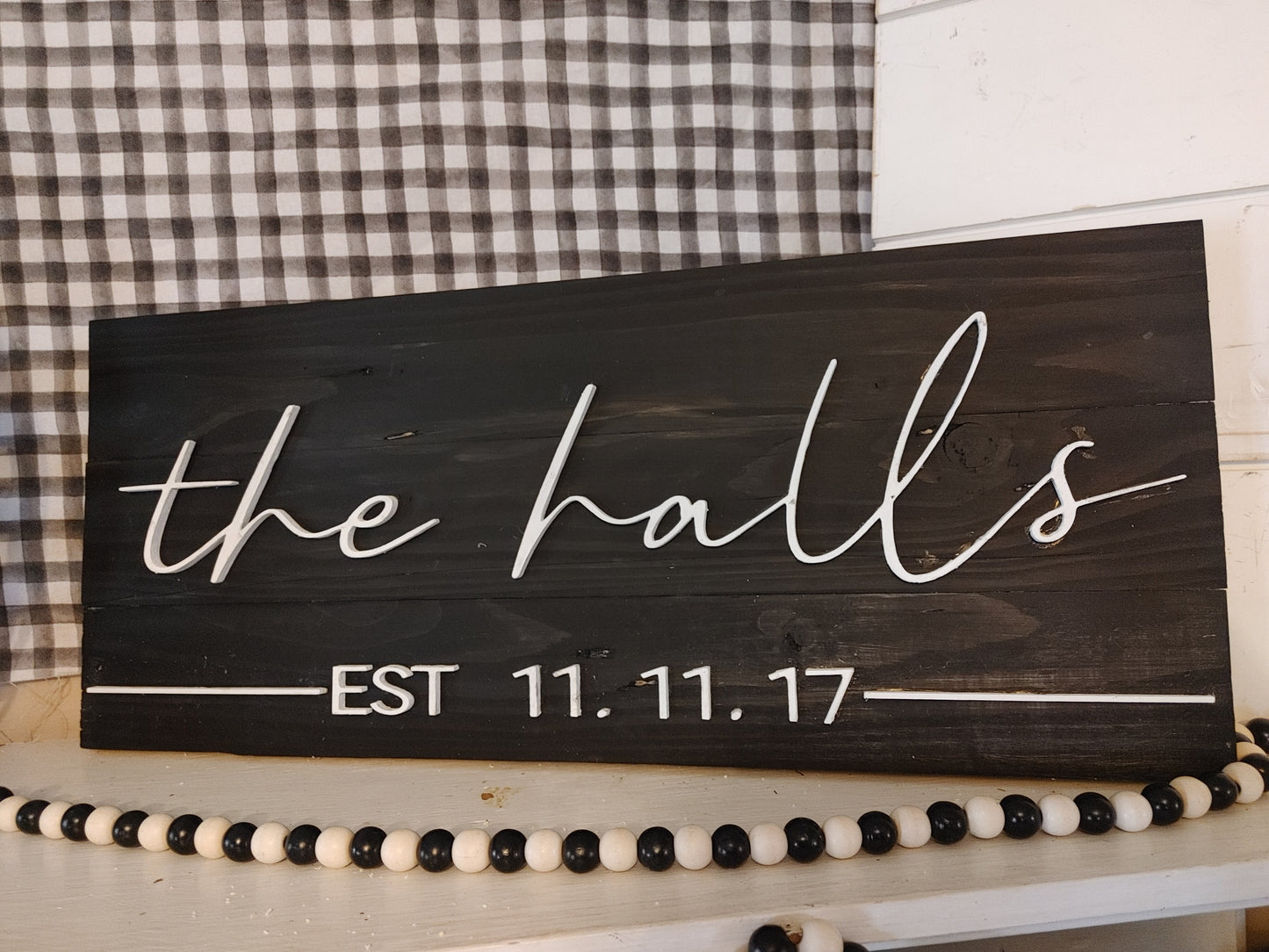 3D Name & Date Signs
