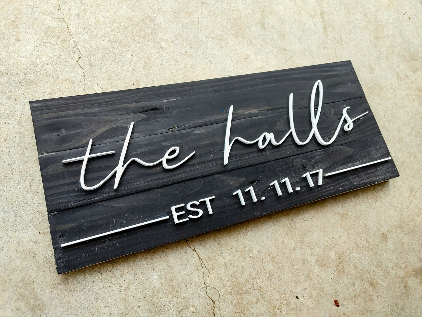 3D Name & Date Signs