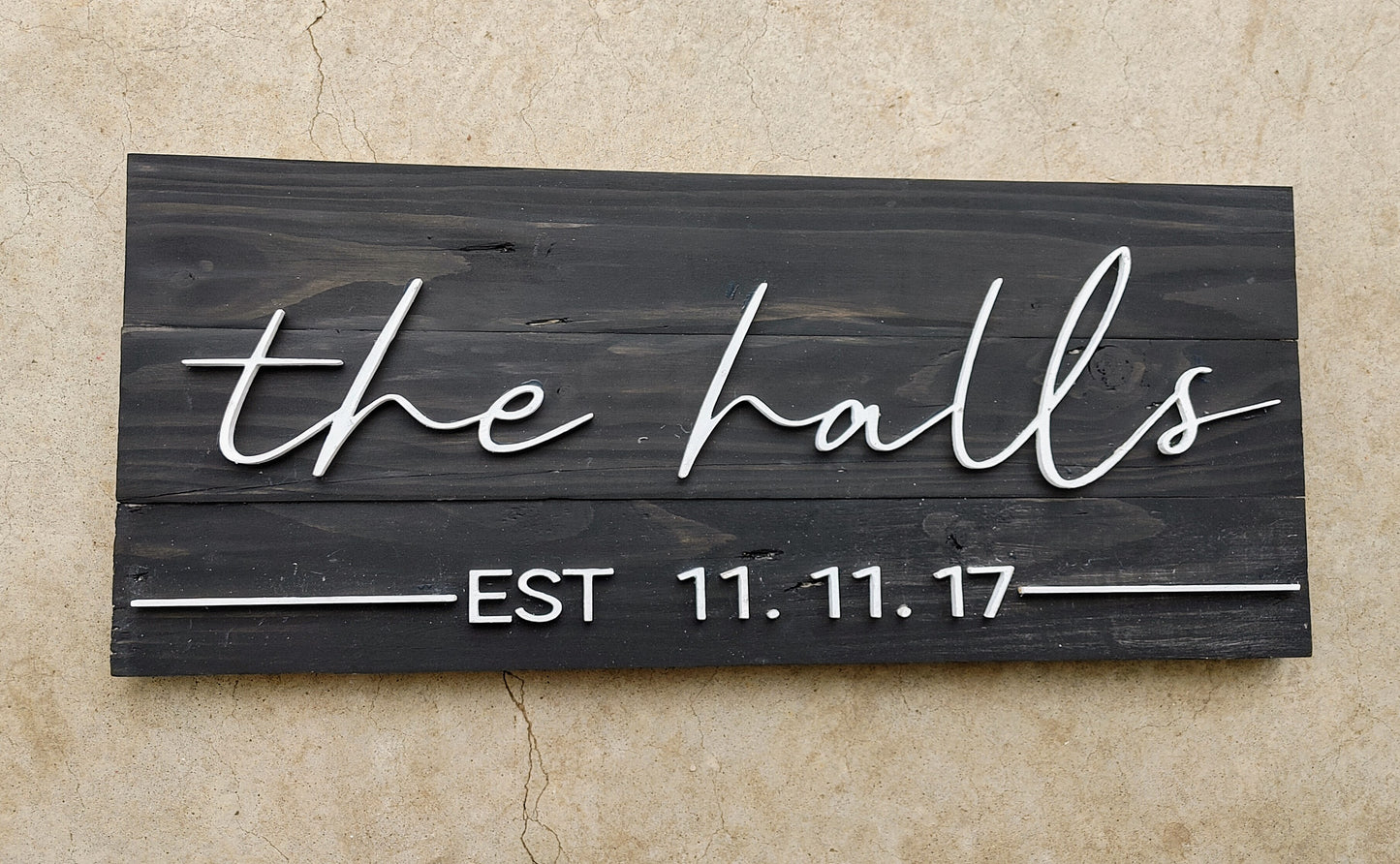 3D Name & Date Signs