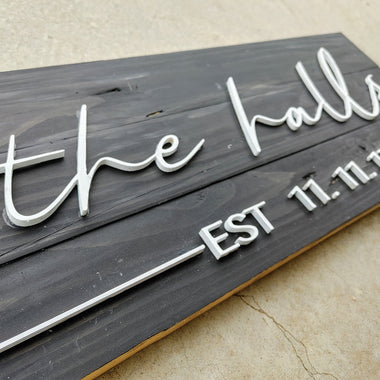 3D Name & Date Signs