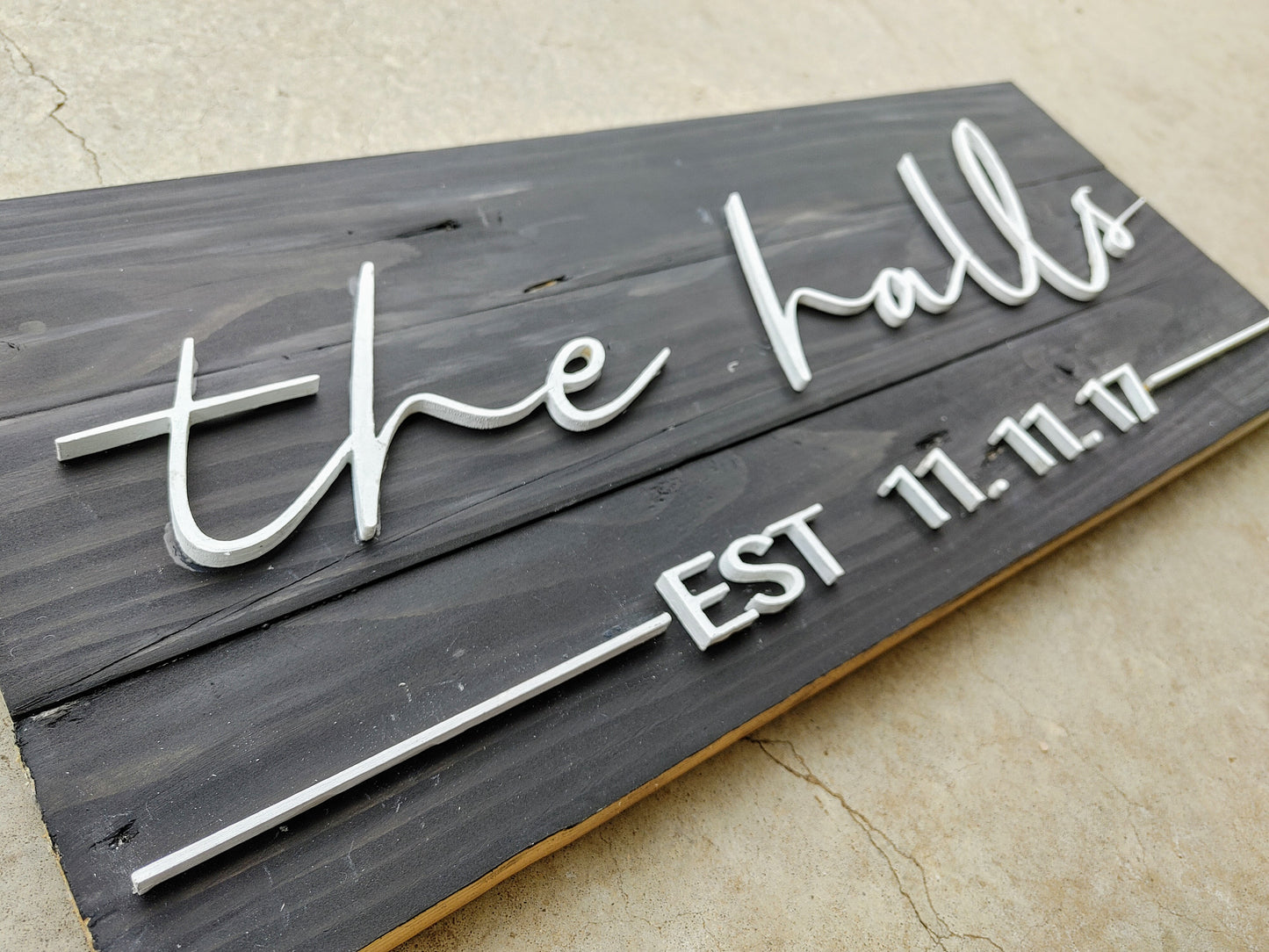 3D Name & Date Signs