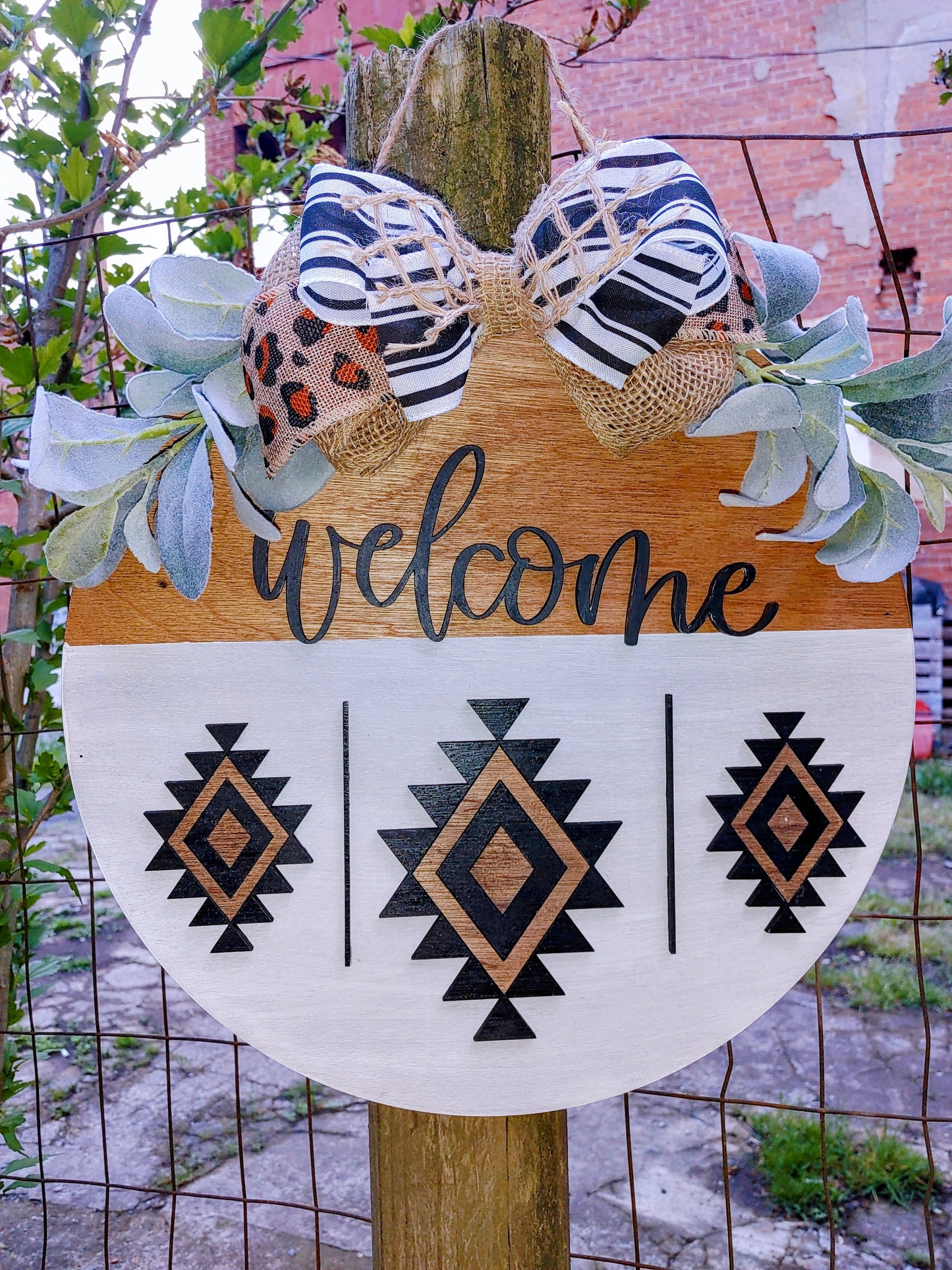 Welcome/Aztec Door Hanger