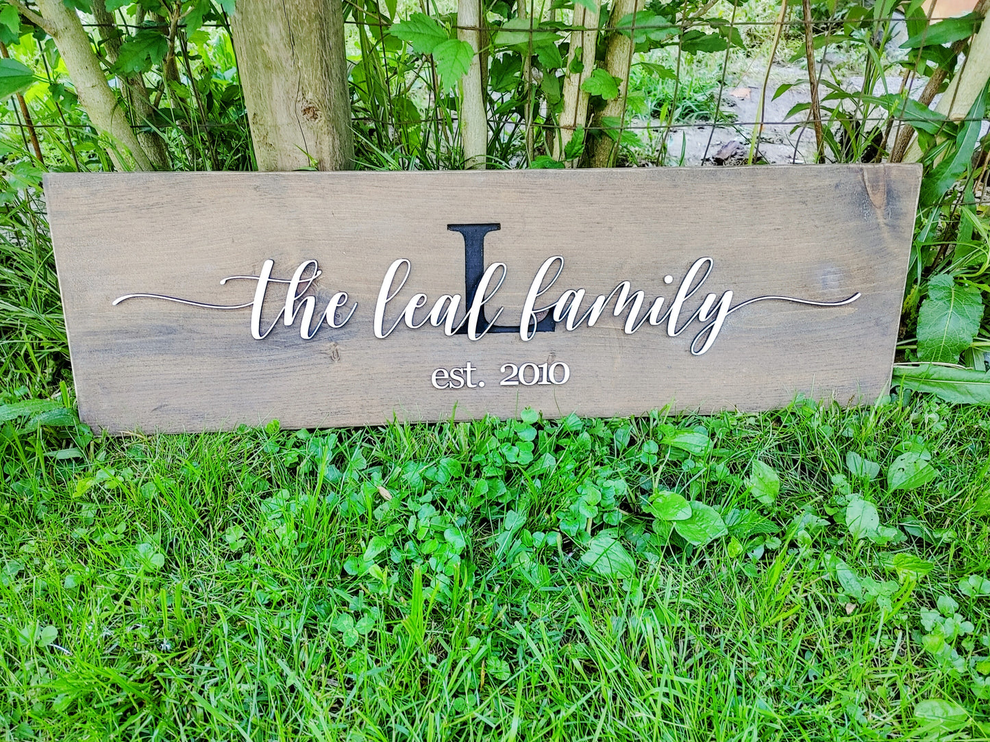 Personalized Family Name Unframed Sign