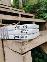 Personalized book stack