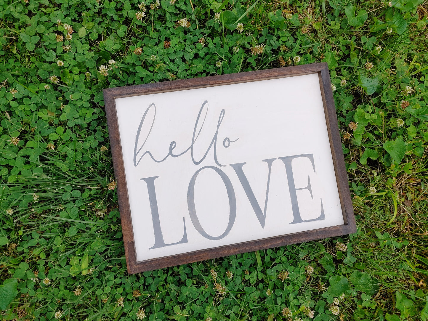 hello love - large bedroom sign