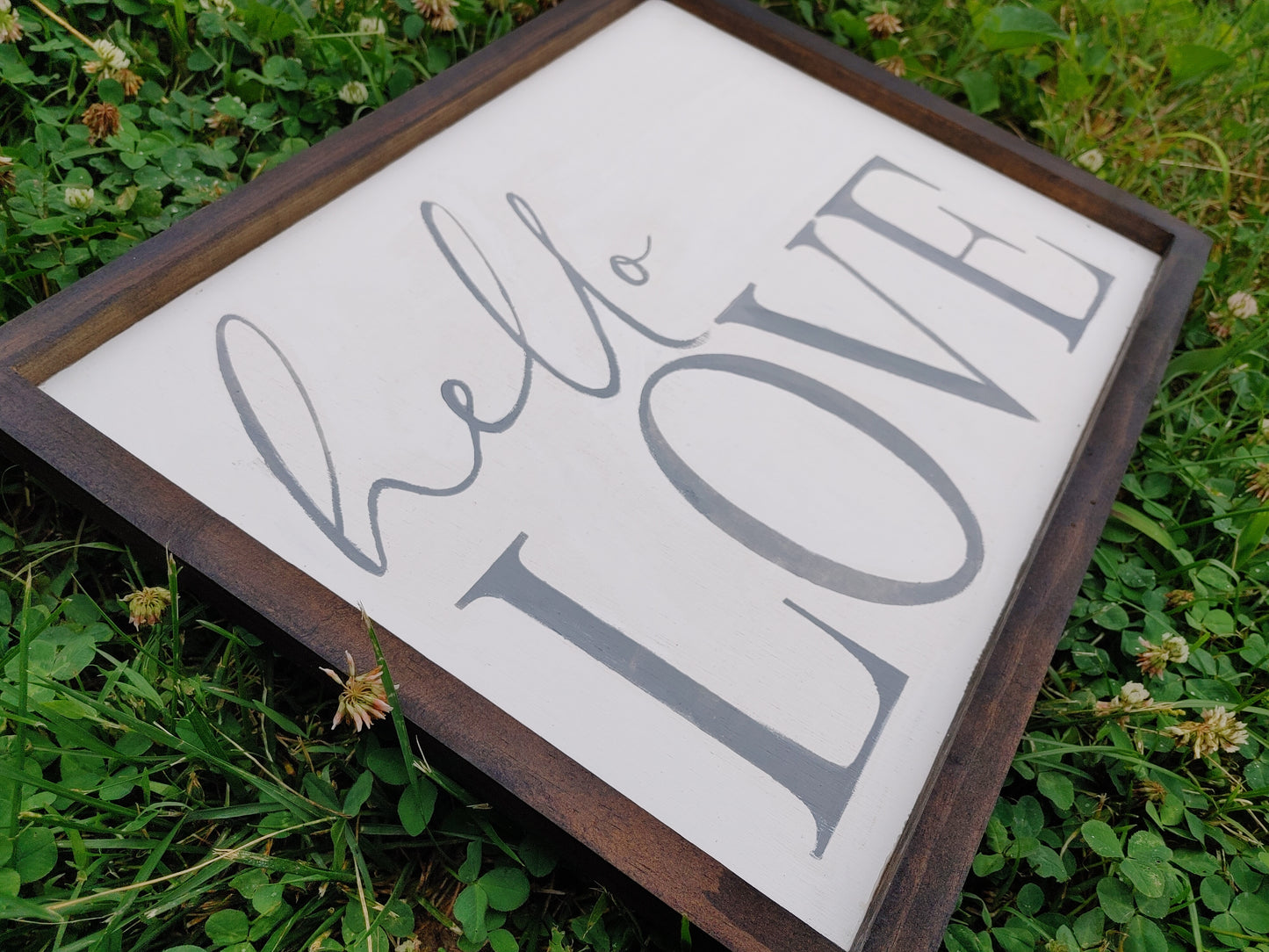 hello love - large bedroom sign