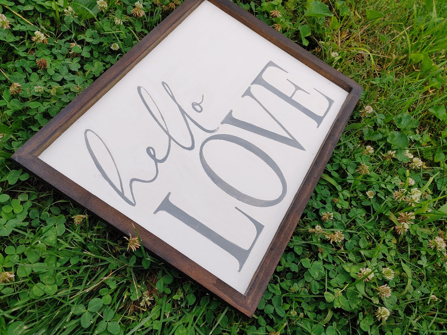 hello love - large bedroom sign