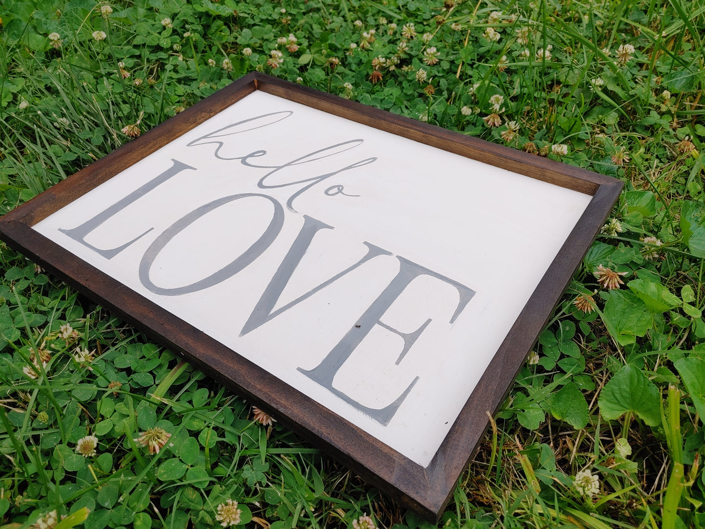 hello love - large bedroom sign