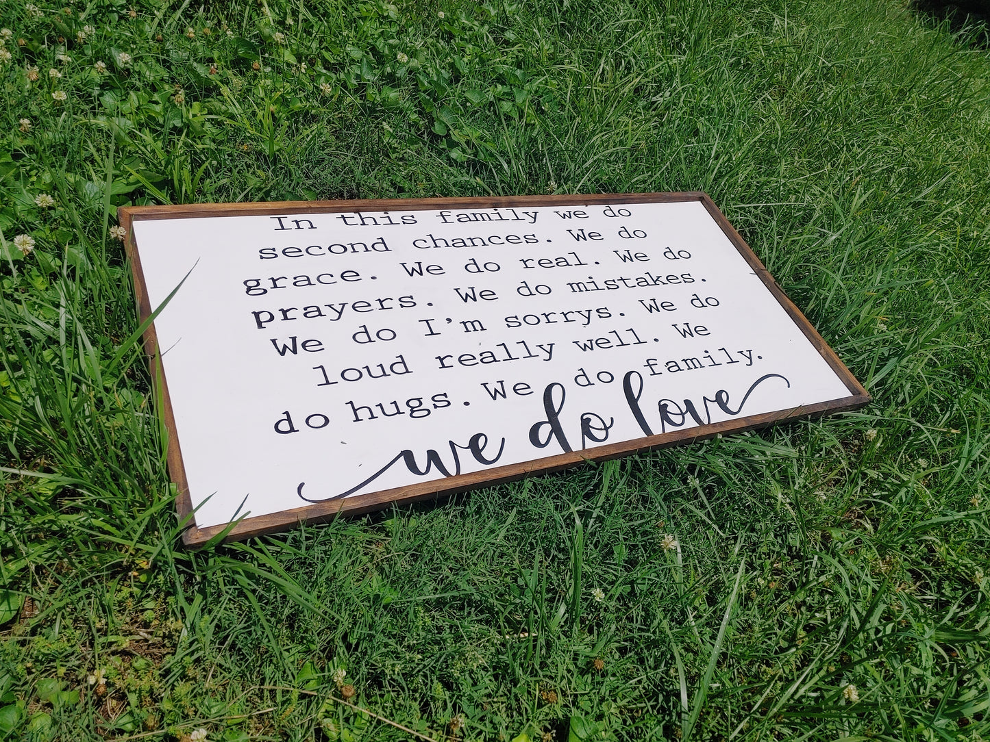 24x48" we do love - family sign