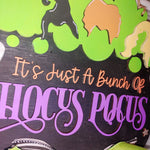 Hocus Pocus Cauldron Door Hanger