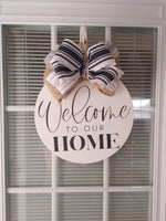 Welcome To Our Home door hanger