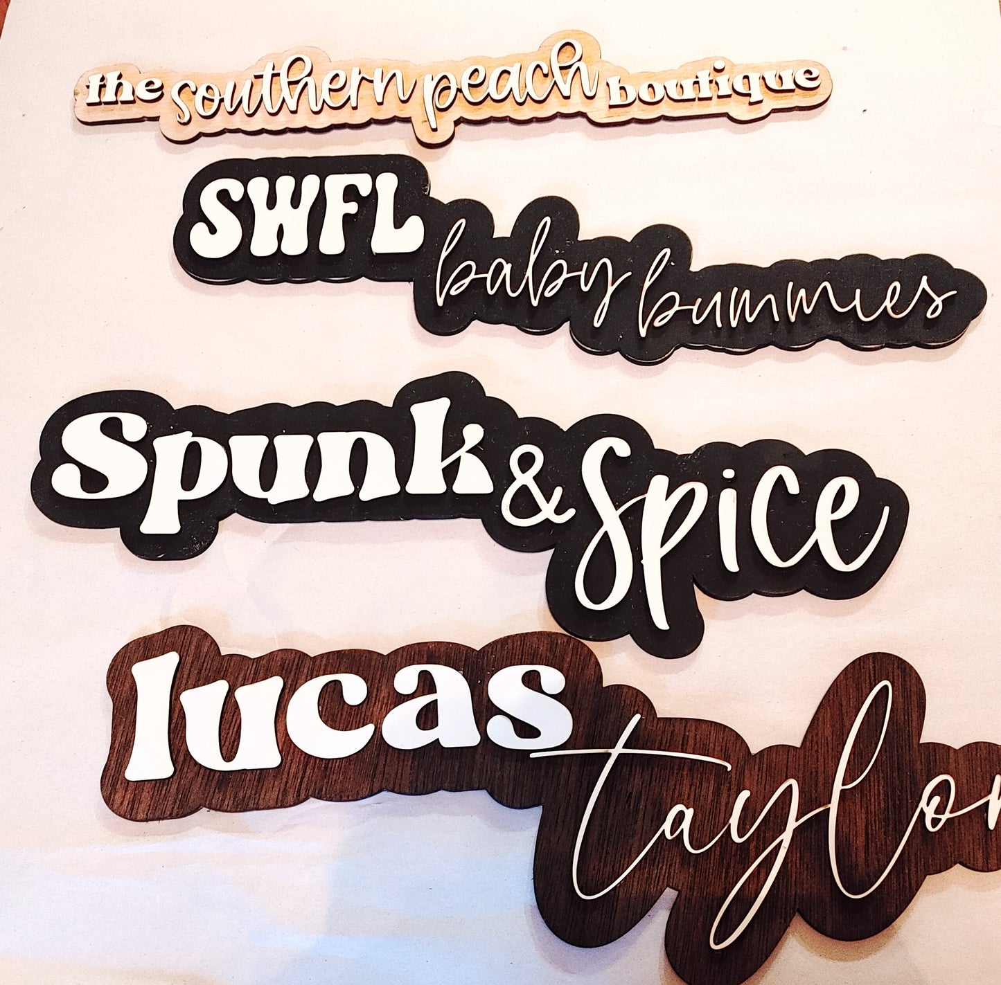 18" DOUBLE LAYER NAME DECOR - FLASH DEAL PRICING ❗