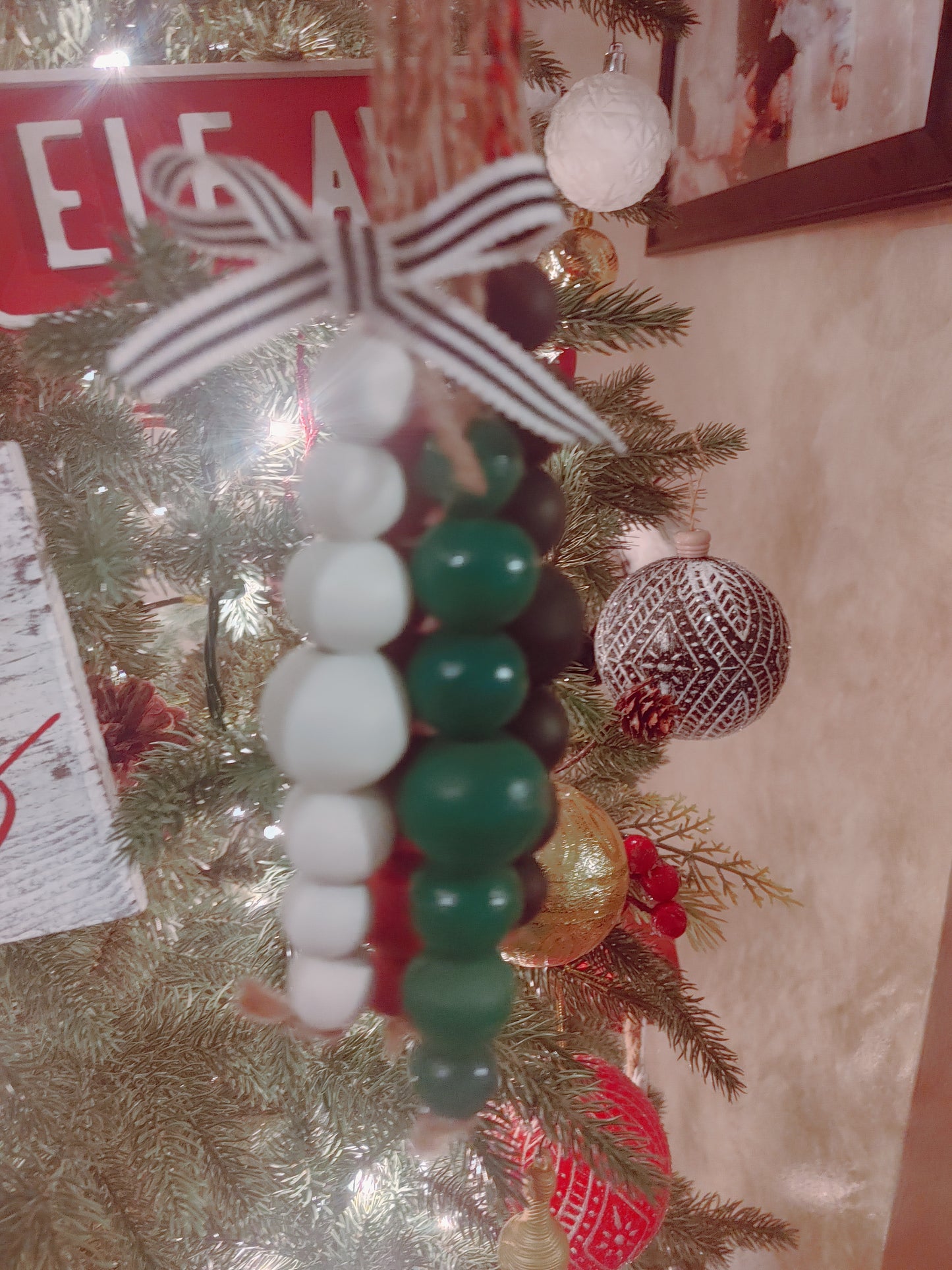 Wooden Beaded Ornaments - BOHO BAUBLES