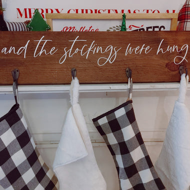 Wooden Stocking Hanger