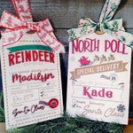 QUICK SHIP - NORTH POLE LARGE DELIVERY TAGS
