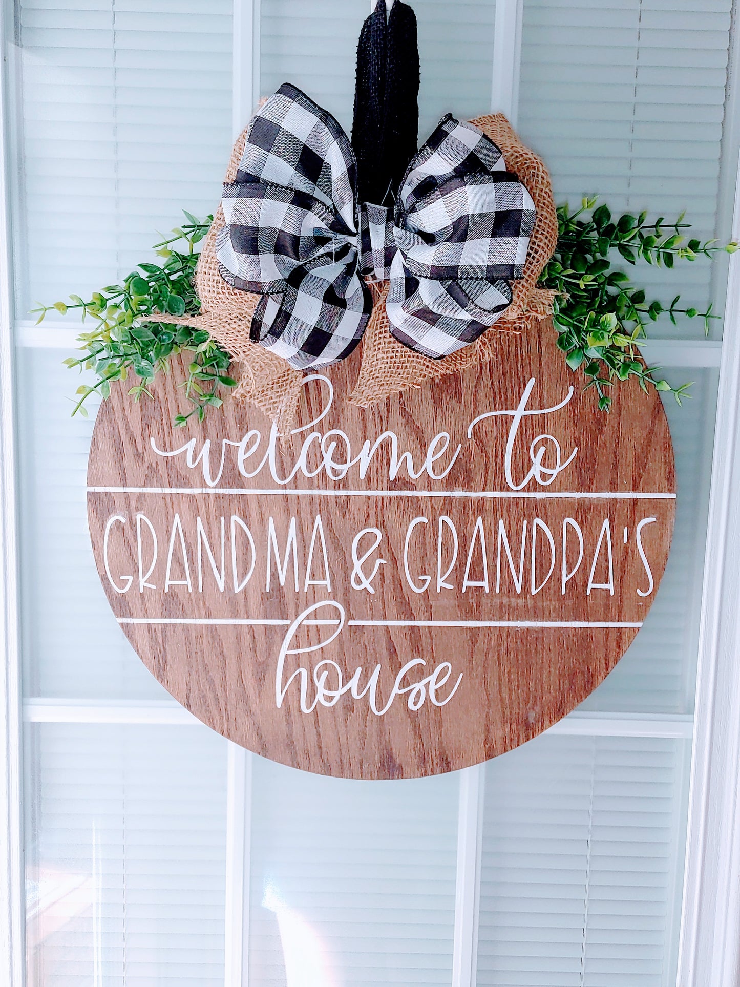 Welcome to Grandma & Grandpa's House Door Hanger