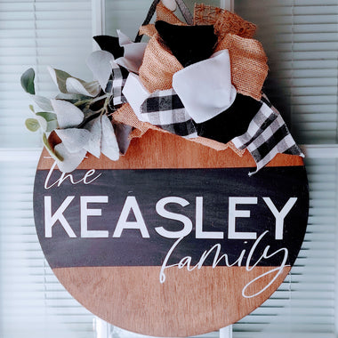 Personalized Family Name Door Hanger