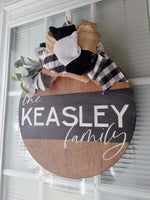 Personalized Family Name Door Hanger