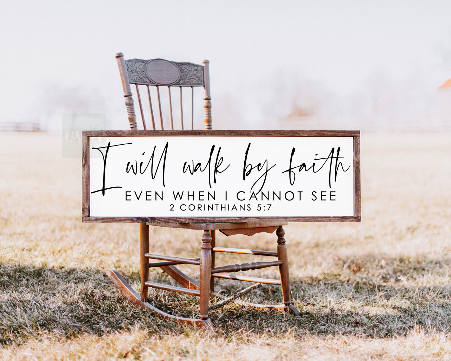 2 Corinthians - Walk by faith sign