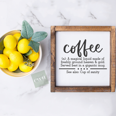 coffee definition sign