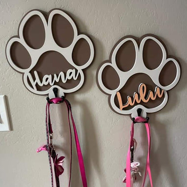 Dog Paw Leash Holders
