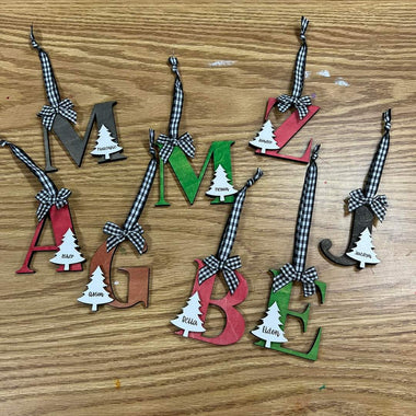 Personalized Initial/Name Tree Ornaments