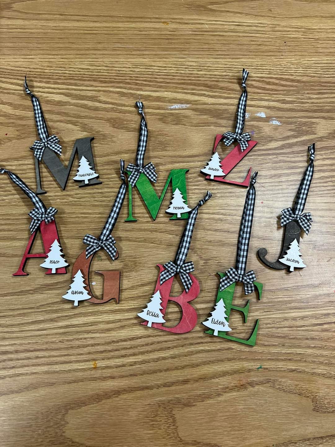 Personalized Initial/Name Tree Ornaments