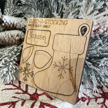 PERSONALIZED DIY BUILD-A-STOCKING ORNAMENT