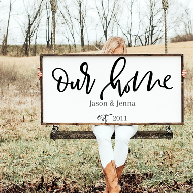Personalized Entry Way Sign