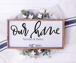 Personalized Entry Way Sign