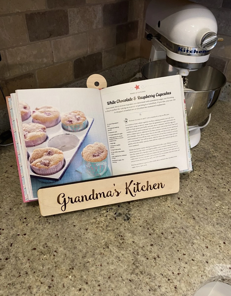 Personalized Cookbook Stand