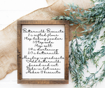Buttermilk biscuits recipe sign