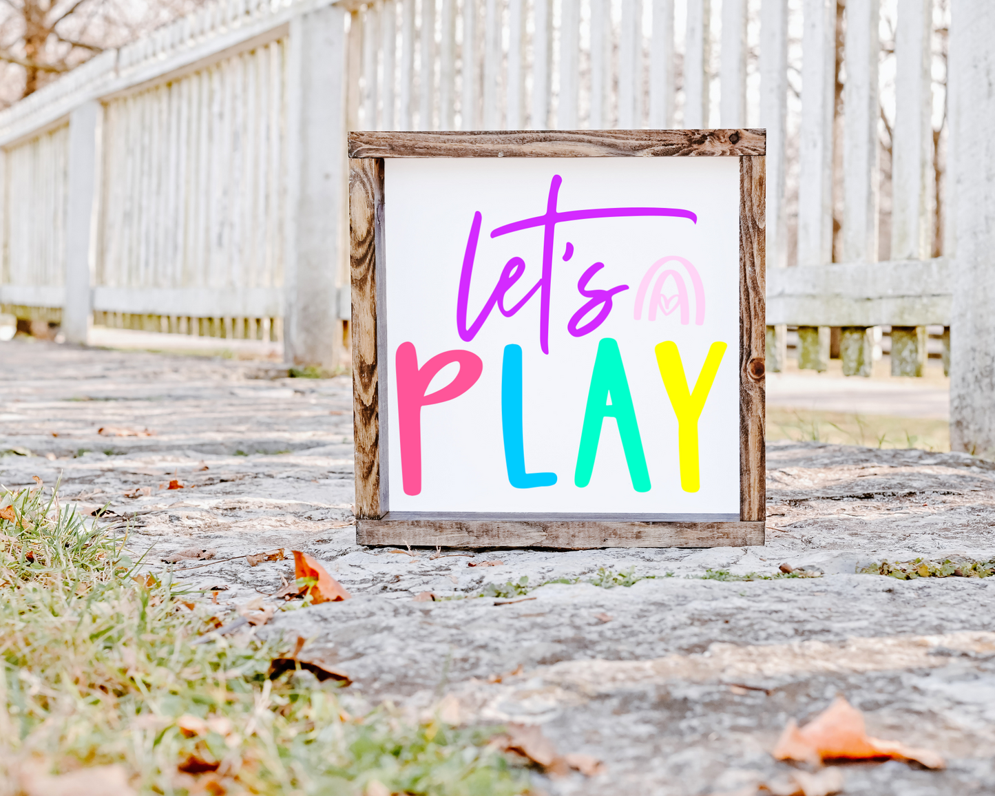 Let's Play Sign - Kid's Room Decor